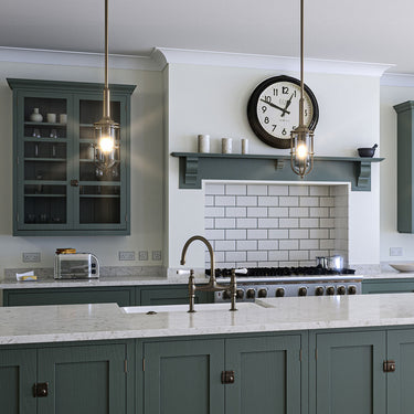 Pendant lamp dark antique brass | For bathroom | ⌀14 x 45.3 cm - 152 cm | Urban Restoration | (IP44)