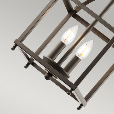 Pendant lamp dark bronze | ø20.3 x 43.2 - 226.1 cm | Larkin |