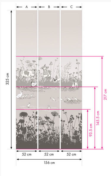 Riverside Capers Cluck | Non-Woven Wall Panel | Storybook Papers
