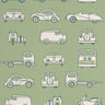 Road Trip Pea Green | non-woven tapetti | Storybook Papers