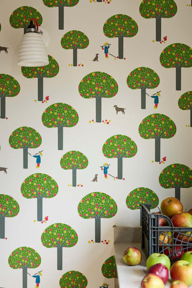 Rodney Street Sage & Onions | non-woven tapetti | Storybook Papers