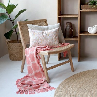 Lounge Chair w. wicker seat & back H79/L57/W62 cm nature