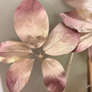 Rose gold-tone decorative branch | 74cm | Siroliuska aralia