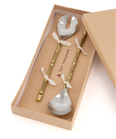Bodhi Bamboo Salad Server Set in Giftbox