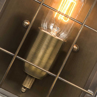 Wall lamp antique brass | Outdoor | 21 x 12 x 46.5 cm | Hyde Park | (IP44)