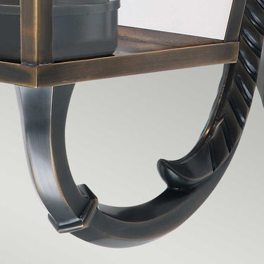 Wall lamp antique brass | Outdoor | 22 x 34.6 x 47.8 cm | Mansion House | (IP44)