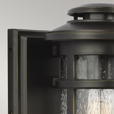 Wall lamp antique bronze | Outdoor | 15.9 x 19.3 x 22.9 cm | Newport | (IP44)