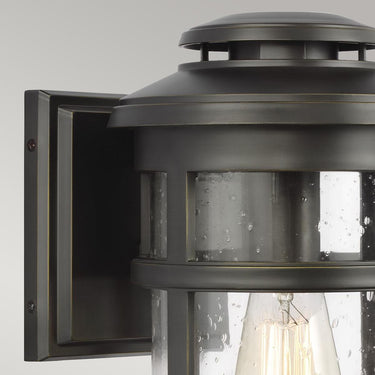 Wall lamp antique bronze | Outdoor use | 19.1 x 22.6 x 32.9 cm | Newport | (IP44)