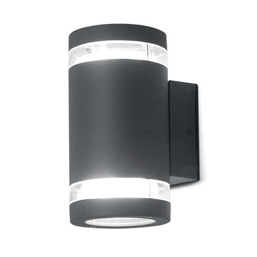 Wall lamp graffiti grey | Outdoor | 10 x 12.8 x 18.8 cm | Magnus | (IP44)