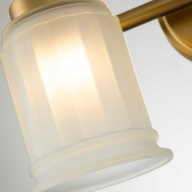 Wall lamp brushed brass | For bathroom | 35.7 x 17.1 x 23.7 cm | Swell | (IP44)