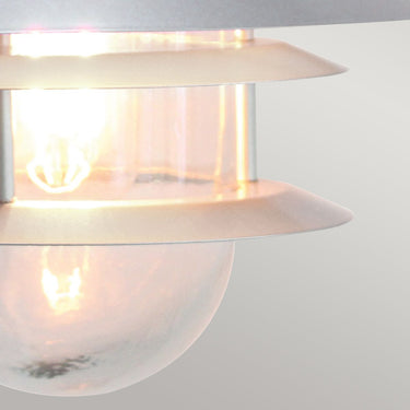 Wall lamp silver | Outdoor | 22 x 26 x 23.6 cm | Copenhagen | (IP44)