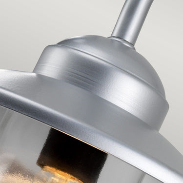 Wall lamp silver | Outdoor use | 27.5 x 42 x 25.5 cm | Klampenborg | (IP44)