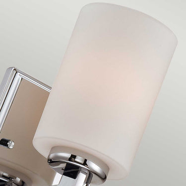 Wall lamp polished chrome | For bathroom | 11.4 x 13.7 x 19.5 cm | Taylor | (IP44)