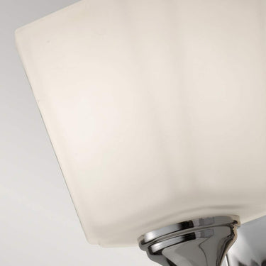 Wall lamp polished chrome | For bathroom | 11.7 x 15.2 x 25.7 cm | Concord | (IP44)