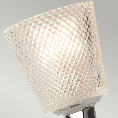 Wall lamp polished chrome | For bathroom | 12.6 x 20 x 50.6 cm | Verity | (IP44)