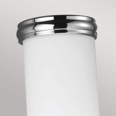 Wall lamp polished chrome | For bathroom | 12.7 x 12.1 x 36.2 cm | Payne | (IP44)