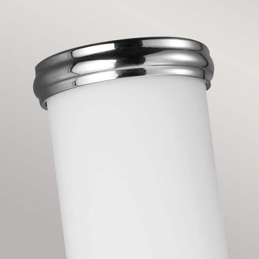 Wall lamp polished chrome | For bathroom | 12.7 x 12.1 x 36.8 cm | Payne | (IP44)