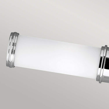 Wall lamp polished chrome | For bathroom | 12.7 x 12.7 x 55.9 cm | Payne | (IP44)