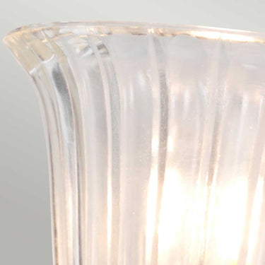 Wall lamp polished chrome | For bathroom | 13.9 x 21.2 x 26.1 cm | Carroll | (IP44)