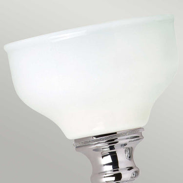 Wall lamp polished chrome | For bathroom | 17 x 21 x 28.5 cm | Cheadle | (IP44)
