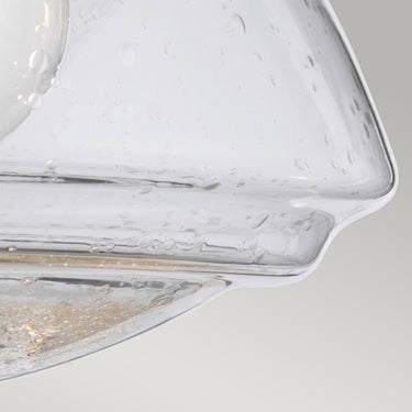 Wall lamp polished chrome | For bathroom | 17 x 21.1 x 22.1 cm | Scholar | (IP44)