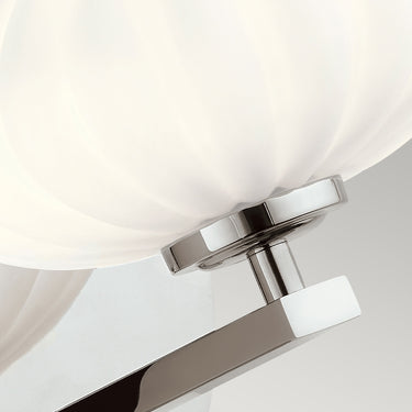 Wall lamp polished chrome | For bathroom | 17.9 x 21.9 x 20.3 cm | Pim | (IP44)