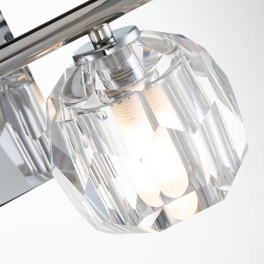 Wall lamp polished chrome | For bathroom | 33.4 x 16.6 x 15.2 cm | Regalia | (IP44)