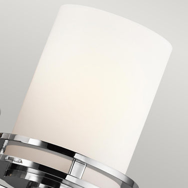 Seinävalaisin kiillotettu kromi | Kylpyhuoneeseen | 36,7 x 16,3 x 19,7 cm | Hendrik | (IP44)