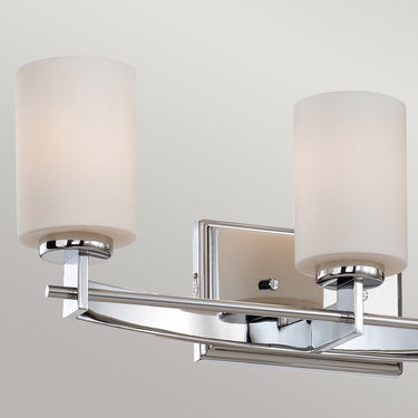Wall lamp polished chrome | For bathroom | 53.3 x 14.2 x 19.1 cm | Taylor | (IP44)