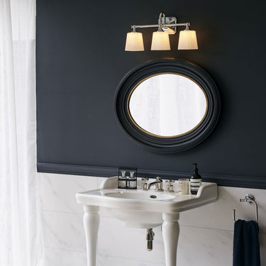 Wall lamp polished chrome | For bathroom | 53.3 x 15.2 x 25.7 cm | Concord | (IP44)