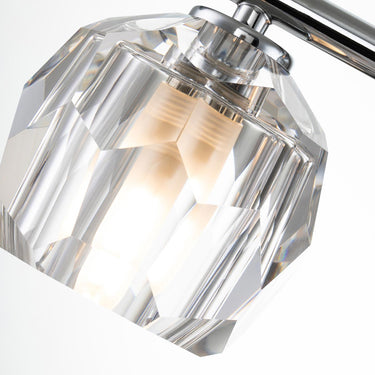 Wall lamp polished chrome | For bathroom | 55 x 16.6 x 15.2 cm | Regalia | (IP44)