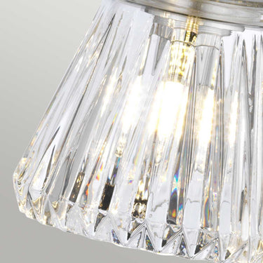 Wall lamp polished chrome | For bathroom | 56 x 16.7 x 25 cm | Keynes | (IP44)
