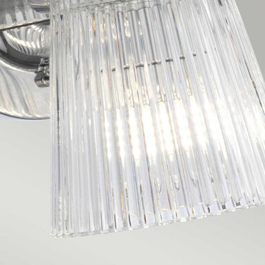 Wall lamp polished chrome | For bathroom | 61 x 19.6 x 24.2 cm | Addison | (IP44)