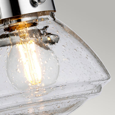 Wall lamp polished chrome | For bathroom | 63.4 x 20.1 x 20.1 cm | Scholar | (IP44)