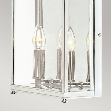 Wall lamp polished chrome | Outdoor | 25.5 x 11 x 31 cm | Holborn | (IP44)
