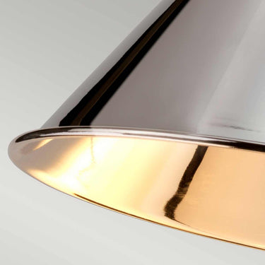 Wall lamp polished nickel | 21 x 34 x 28cm | Provence |