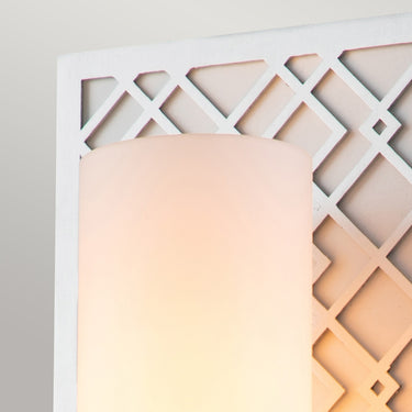 Wall lamp lacquered silver | For bathroom | 15.2 x 11.4 x 34.3 cm | Ziggy | (IP44)