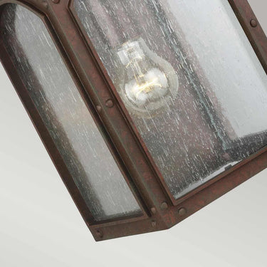 Wall lamp copper | Outdoor | 18.7 x 18.6 x 41.3 cm | Randhurst | (IP44)