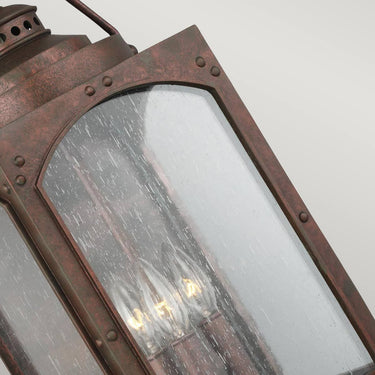 Wall lamp copper | Outdoor | 22.5 x 21.9 x 51 cm | Randhurst | (IP44)