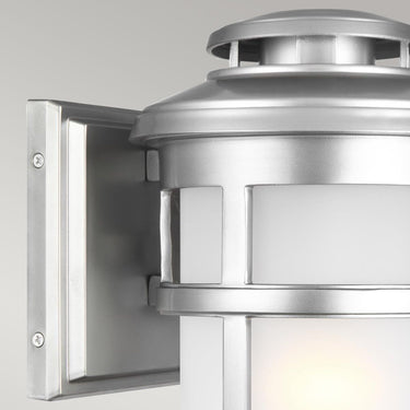 Wall lamp painted brushed steel | Outdoor use | 19.1 x 22.6 x 32.9 cm | Newport | (IP44)