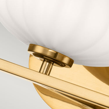 Wall lamp matte gold | For bathroom | 63.5 x 21.9 x 15.4 cm | Pim | (IP44)