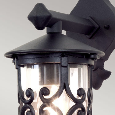 Wall lamp black | Outdoor | 15 x 21 x 31 cm | Hereford | (IP23)