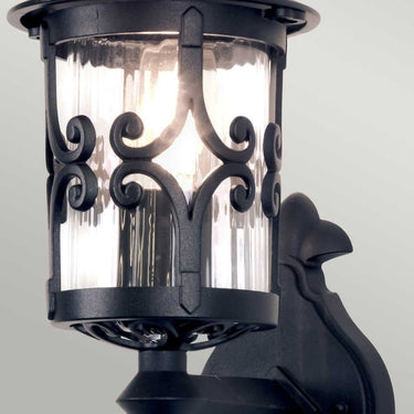 Wall lamp black | Outdoor | 15 x 21.5 x 42 cm | Hereford | (IP23)