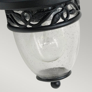 Wall lamp black | Outdoor | 16.8 x 19.9 x 25.3 cm | Burford | (IP44)