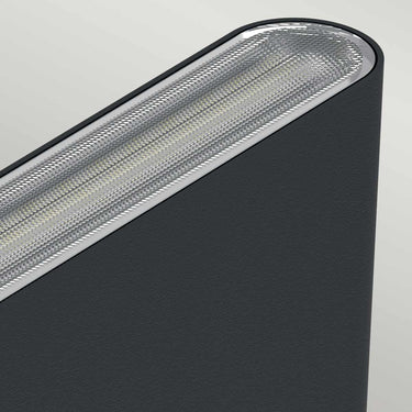 Wall lamp black | Outdoor use | 17.5 x 3.1 x 9 cm | Jens | (IP65)