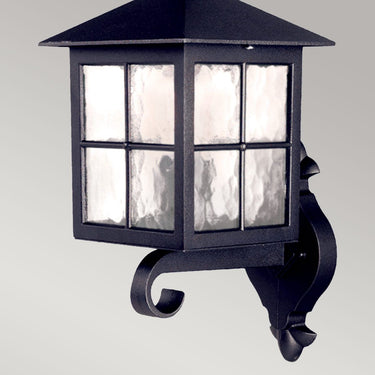 Wall lamp black | Outdoor | 18.5 x 24.6 x 38.5 cm | Winchester | (IP44)
