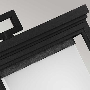 Wall lamp black | Outdoor | 21.4 x 19.5 x 46.1 cm | Roscoe | (IP44)