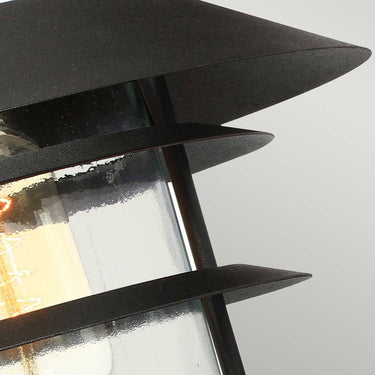 Wall lamp black | Outdoor use | 21.8 x 26 x 23.6 cm | Helsingor | (IP44)