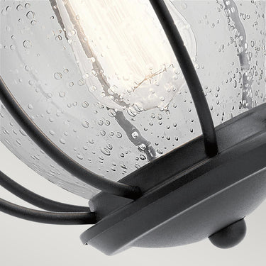 Wall lamp black | Outdoor use | 22.9 x 25 x 30.7 cm | Vandalia | (IP44)