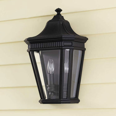 Wall lamp black | Outdoor | 24.1 x 15.2 x 40.6 cm | Cotswold Lane | (IP44)